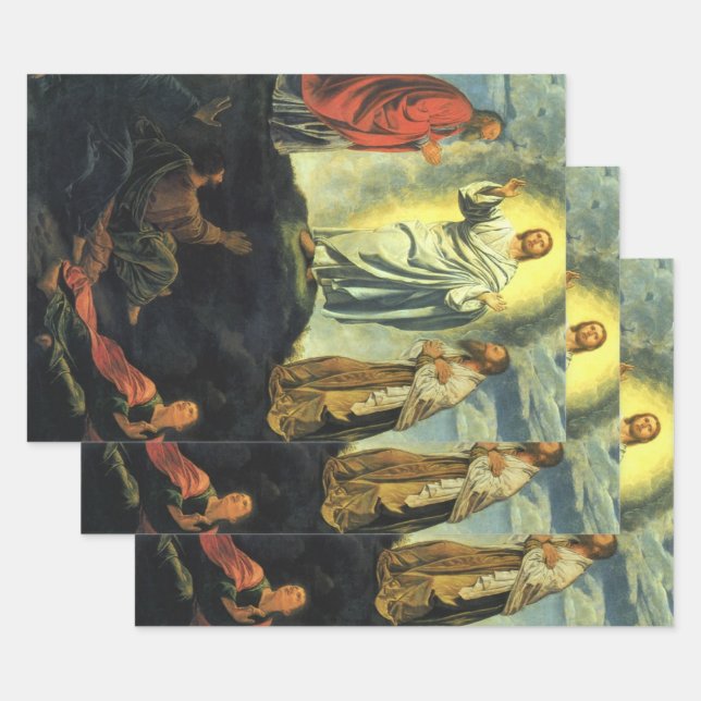 Transfiguration by Giovanni Girolamo Savoldo Wrapping Paper Sheet (Set)
