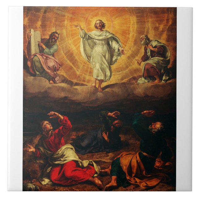 Transfiguration of Jesus Christ Ceramic Tile (Front)
