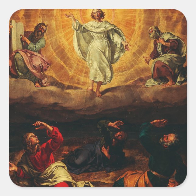 Transfiguration of Jesus Christ Square Sticker (Front)