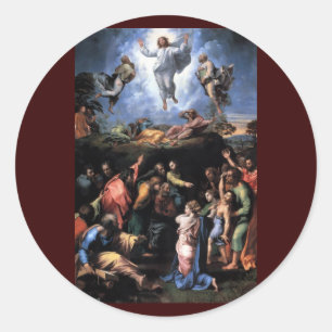 TRANSFIGURATION OF JESUS CLASSIC ROUND STICKER