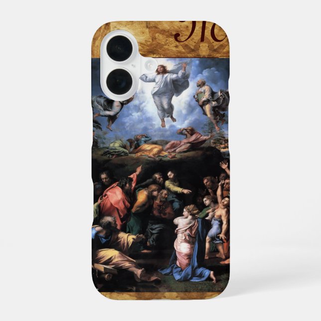 TRANSFIGURATION OF JESUS monogram iPhone 16 Case (Back)
