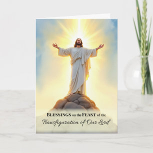 Transfiguration of the Lord God's Peace Blessings Card