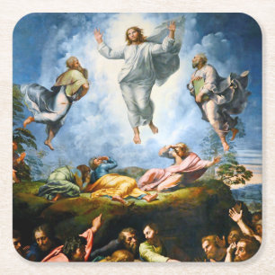 Transfiguration, Raphael Square Paper Coaster