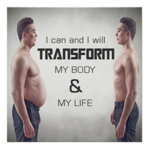 Transform My Body Motivational Poster