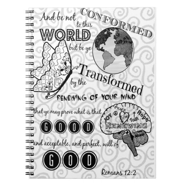 Transform Romans 12:2 Notebook (Front)