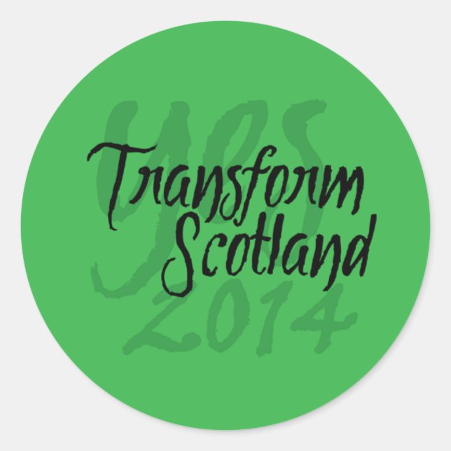 Transform Scotland sticker (Front)