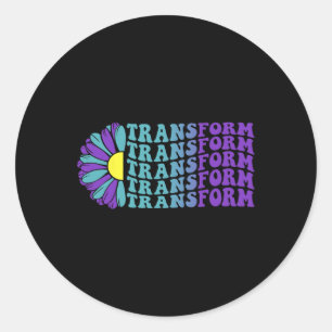 Transform Suicide Prevention Awareness 1 Classic Round Sticker