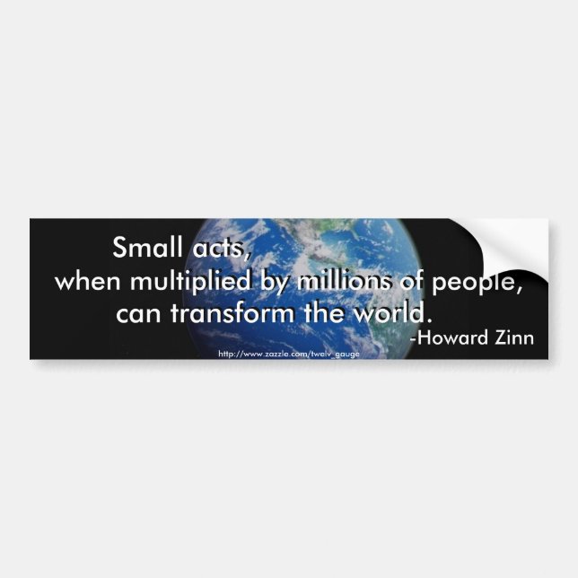 transform the World Bumper Sticker (Front)