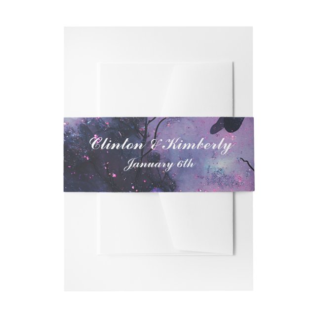 Transform Wedding & Party Invitation Belly Band (Front Example)