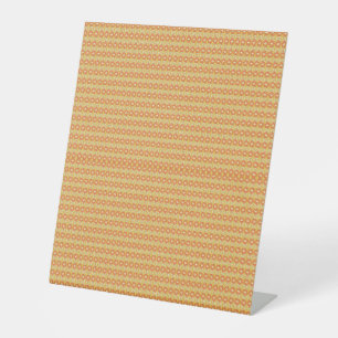 Transform Your Space Stunning Orange and Yellow Pedestal Sign