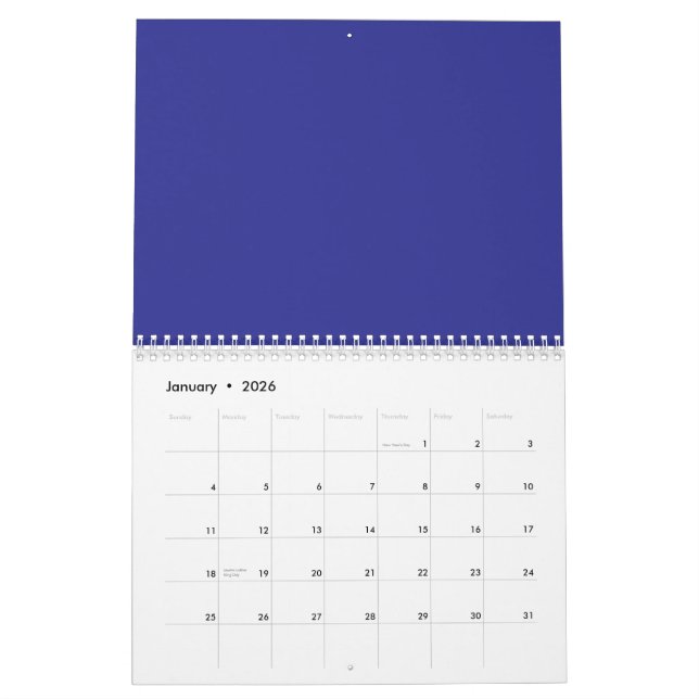 Transform Your Space with a Stunning Blue Wall Calendar (Jan 2026)