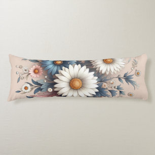 Transform Your Space with Elegant Daisy Floral Body Cushion