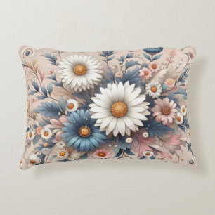 Transform Your Space with Elegant Daisy Floral Decorative Cushion