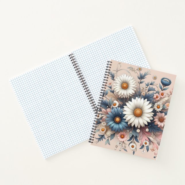 Transform Your Space with Elegant Daisy Floral Notebook (Inside)