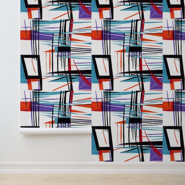 Transform Your Space with Modern Abstract Artistry Wallpaper (Application)