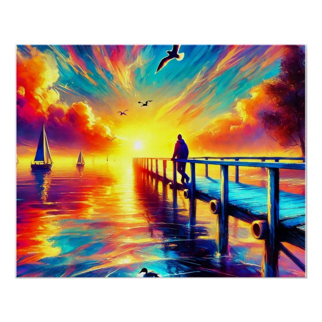 🌅 Transform Your Space with the Magic of Sunset  Poster (Front)