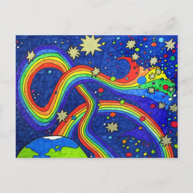 Transformation in Blue Postcard (Front)