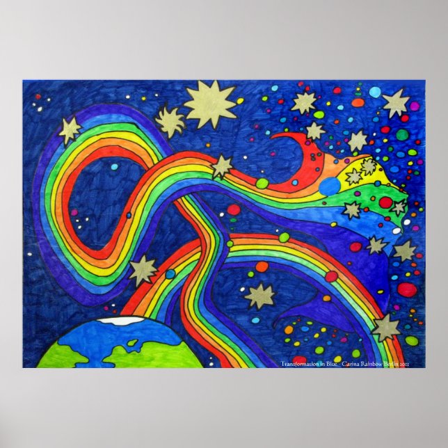 Transformation in Blue Poster (Front)