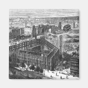 Transformation of Paris: Building in 1861 Magnet