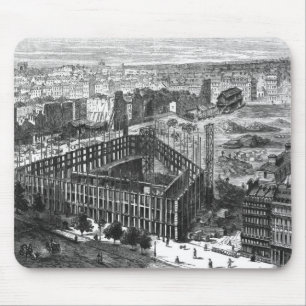 Transformation of Paris: Building in 1861 Mouse Pad