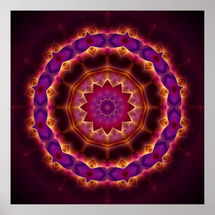 Transformational Mandala Poster