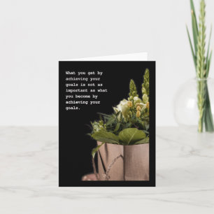 Transformative Journey Inspirational Quote Art Card