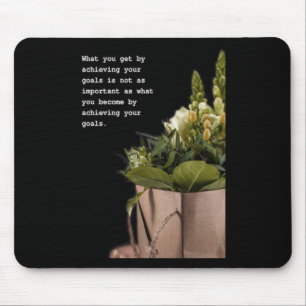 Transformative Journey Inspirational Quote Art Mouse Pad
