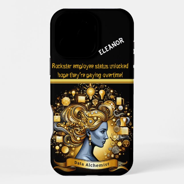 Transformative Journey of a Data Scientist at Work iPhone Case (Back)