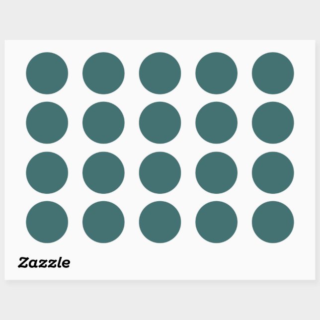 Transformative Teal  Classic Round Sticker (Sheet)