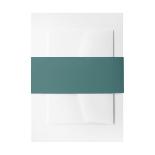 Transformative Teal  Invitation Belly Band