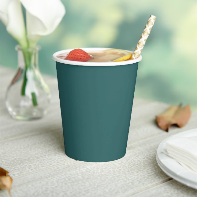 Transformative Teal  Paper Cups (Insitu)