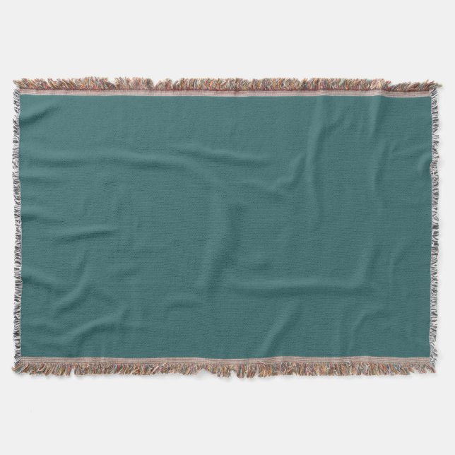 Transformative Teal  Throw Blanket (Front)