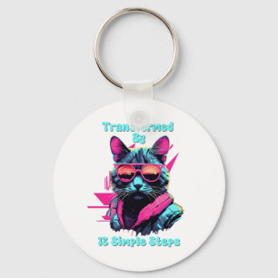 Transformed by 12 Simple Steps, AA, NA, Al-Anon Key Ring