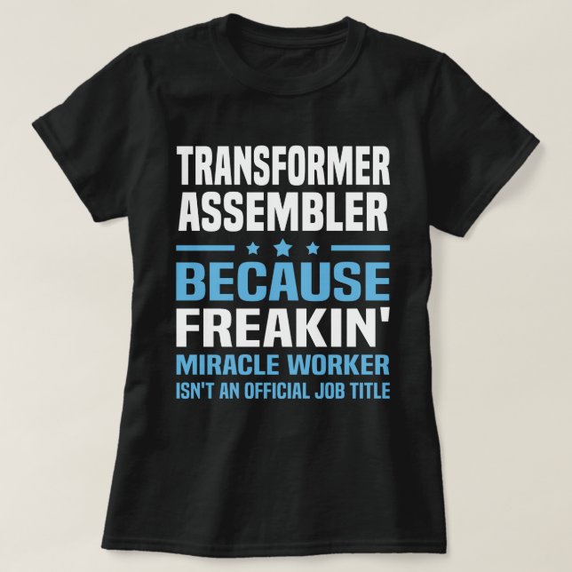 Transformer Assembler T-Shirt (Design Front)