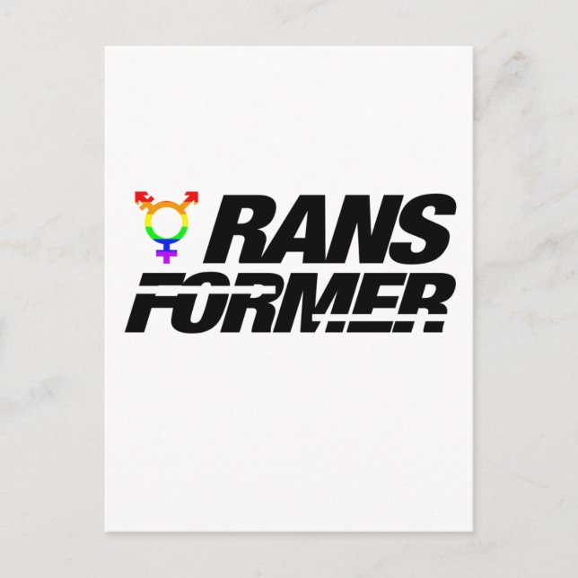 transformer | Transgender pride Postcard (Front)