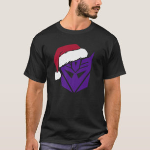 Transformers Christmas Decepticons Santa Hat Logo  T-Shirt