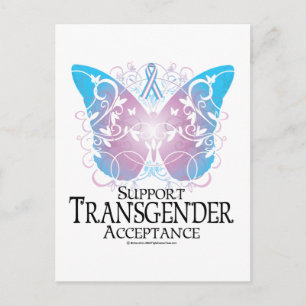 Transgender Butterfly Postcard