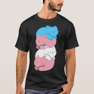 Transgender Cats Lgbtq Life Transsexual Flag Trans T-Shirt