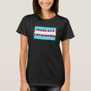 Transgender Cats Transgender Flag Proud Ally T-Shirt