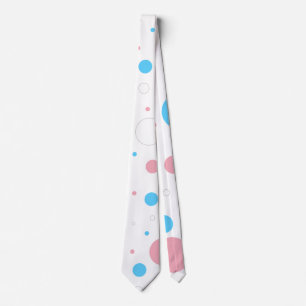 Transgender Color Big Polka Dots  Tie