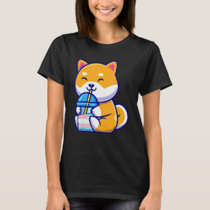 Transgender Corgi Bubble Tea Transgender Corgi Bub T-Shirt