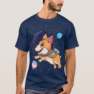Transgender Corgi In Space Trans Pride1333 T-Shirt