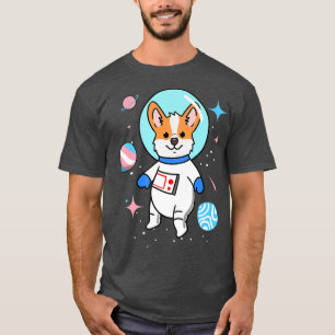 Transgender Corgi In Space Trans Pride 1441 T-Shirt