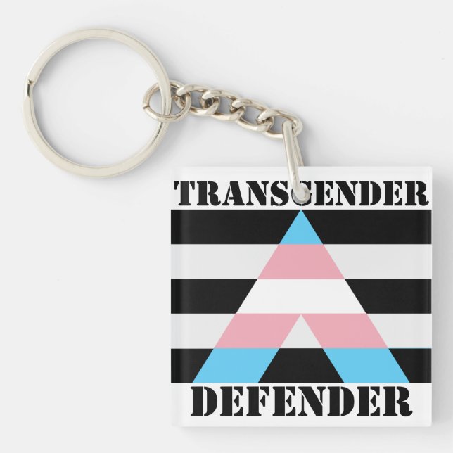 Transgender Defender Ally Key Ring (Front)