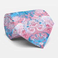 Transgender Dragon Damask - Trans Pride Flag Color