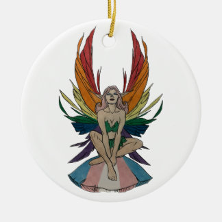 Transgender Faerie Ceramic Ornament