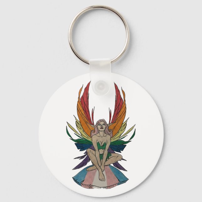 Transgender Faerie Key Ring (Front)