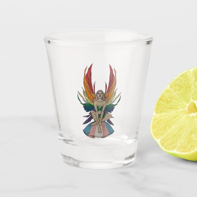 Transgender Faerie Shot Glass (Front)