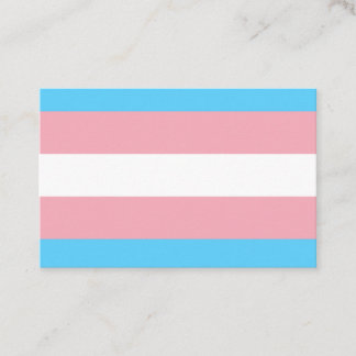 Transgender Flag Business Card