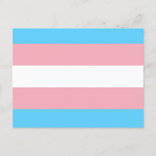 Transgender Flag Holiday Postcard